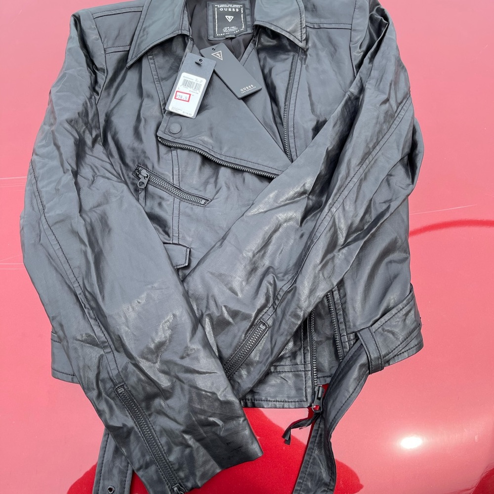 Guess leather jacket women’s new